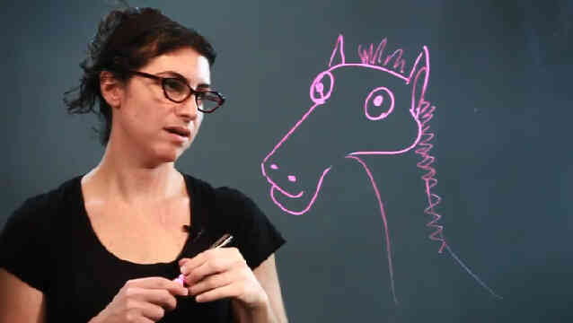 Как нарисовать голову лошади шаг за шагом для детей