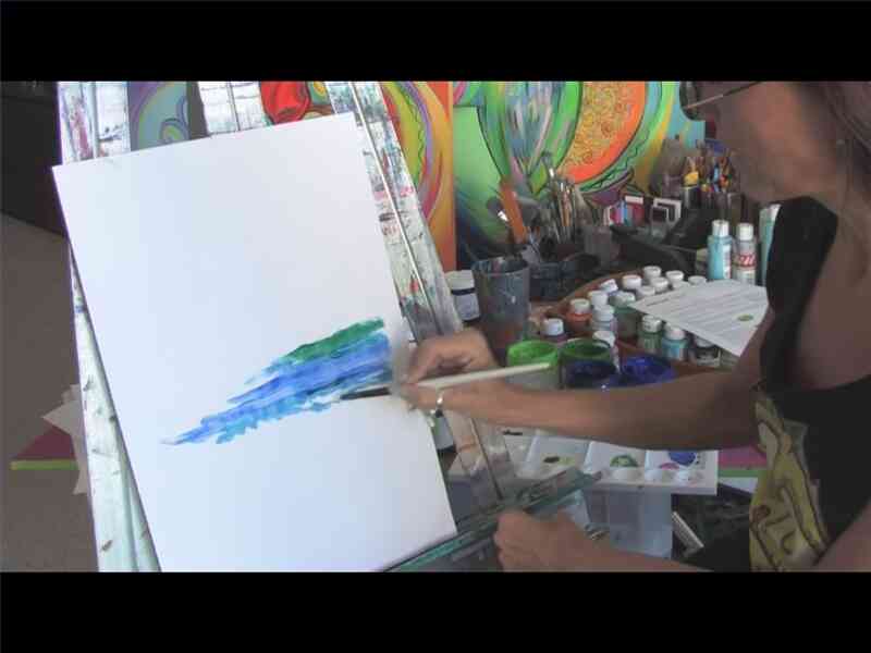 Техника акриловой живописи : Как рисовать воду