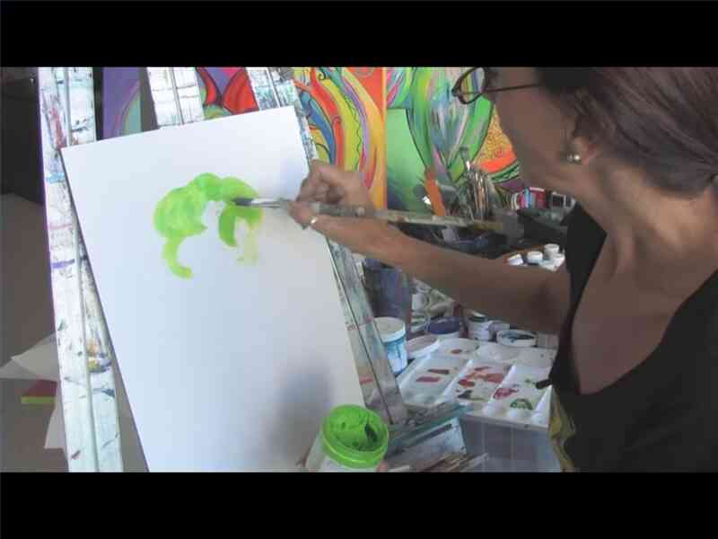 Техника акриловой живописи : как использовать акриловые краски