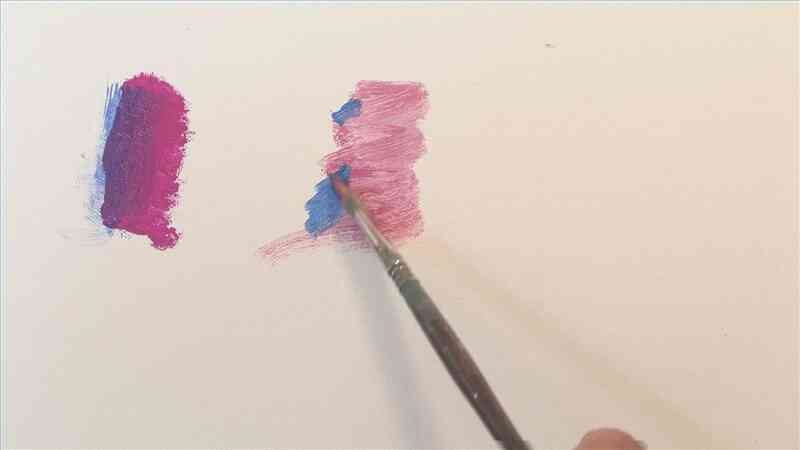 Акриловая краска и масляная краска