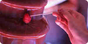 Растопить шоколадную стружку в микроволновой печи